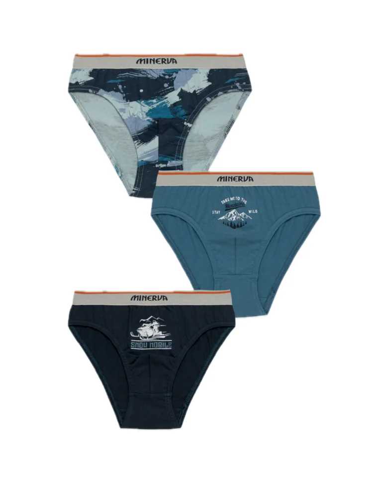 minerva Παιδικό Εφηβικό slip Αγόρι brushed camo Τριπλό Πακέτο 96 42216 050