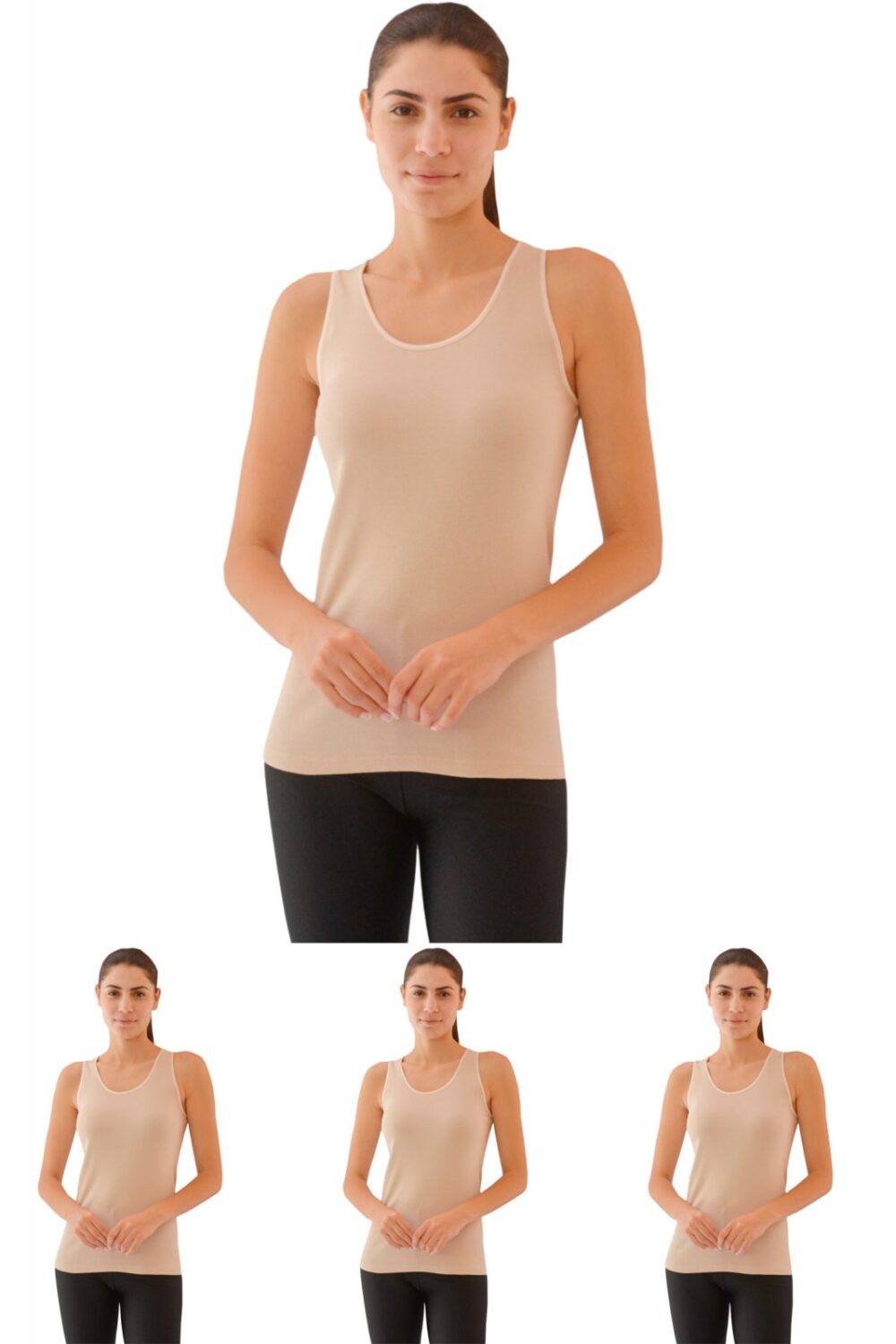 Lido Underwear Γυναικεία Βαμβακερή Φανέλα Ράντα Με Σατέν Ρέλι 310-003