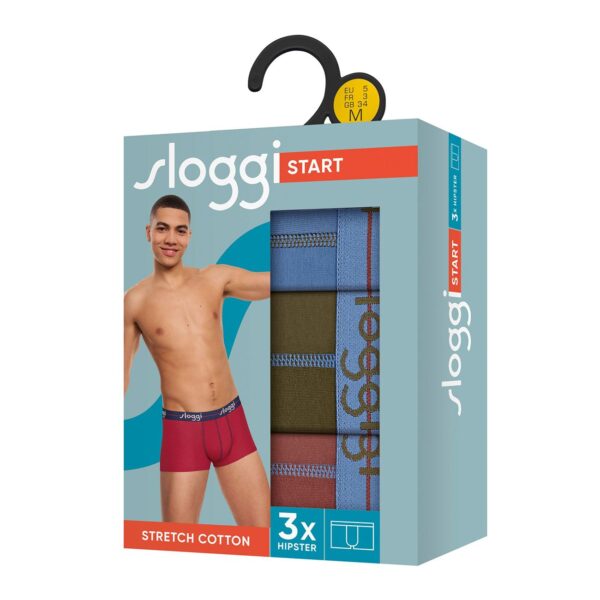 Sloggi Start Hipster Ανδρικά Μποξεράκια 3Pack 10207045-0035 - Image 5