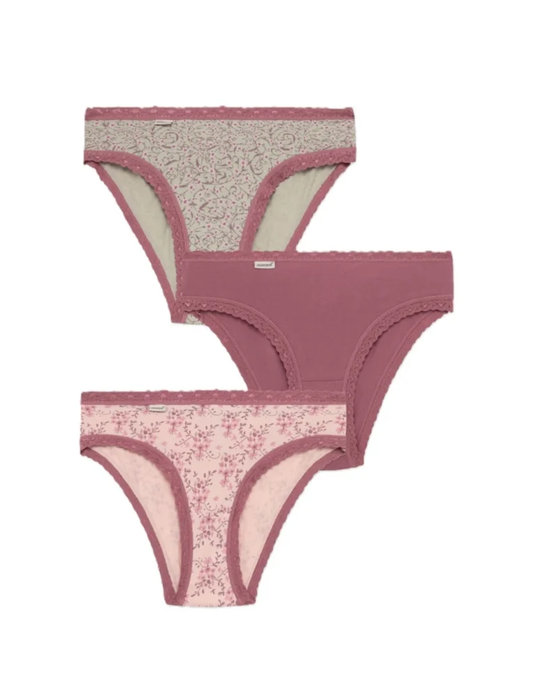 minerva cotton touch Γυναικεία brazil Σλιπ 3pack 96 82367 303