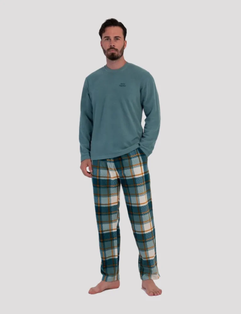 Vienetta Fleece Ανδρικό Χειμερινό Σετ Πιτζάμας 161926-0002