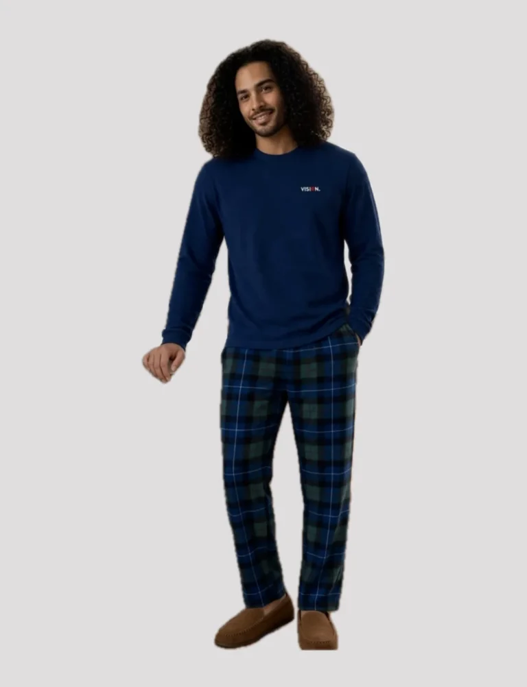 Vienetta Fleece Ανδρικό Χειμερινό Σετ Πιτζάμας 161938-0002