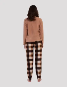 Vienetta Fleece Γυναικείο Χειμερινό Σετ Πιτζάμας 161924-0002