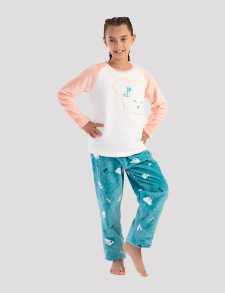 Vienetta Fleece Παιδικό Χειμερινό Σετ Πιτζάμας 303091-0257