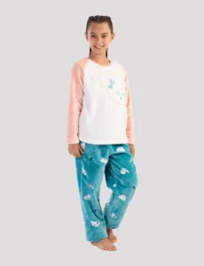 Vienetta Fleece Παιδικό Χειμερινό Σετ Πιτζάμας 303091-0257