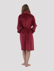 Vienetta Plus Size Γυναικεία Χειμερινή Βελουτέ Ρόμπα 161957-0002